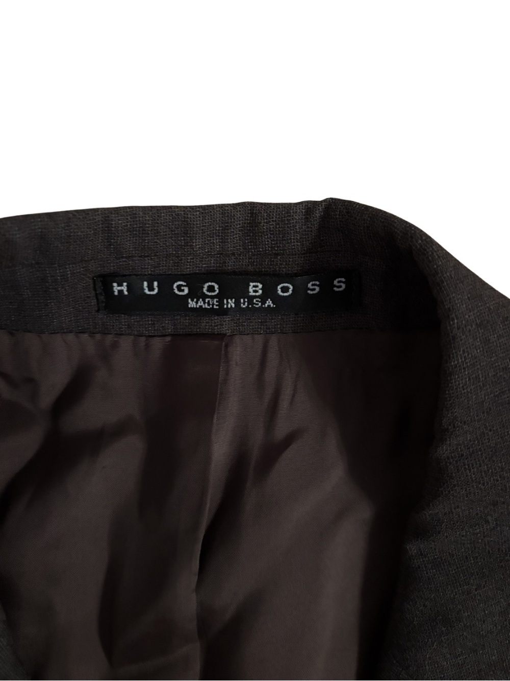 Hugo Boss Y2K Chocolate Brown Three-Button Suit Jacket - Picture 3 of 8